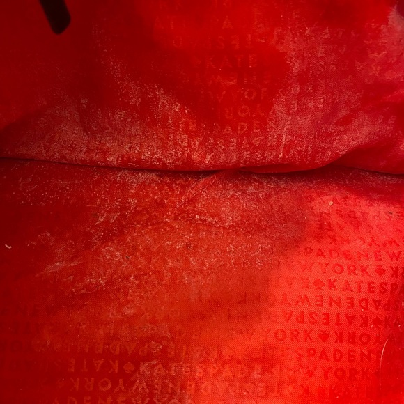 Kate Spade Patent Logo Embossed Tote Bag in Black - Picture 9 of 13